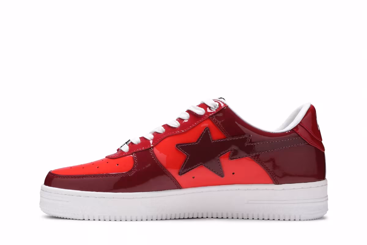 Bapesta Low M1 Color Camo Combo - Red, view 4