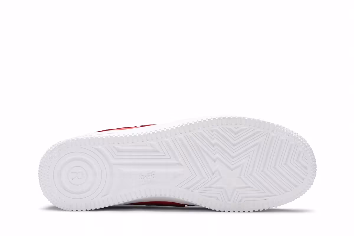 Bapesta Low M1 Color Camo Combo - Red, view 5