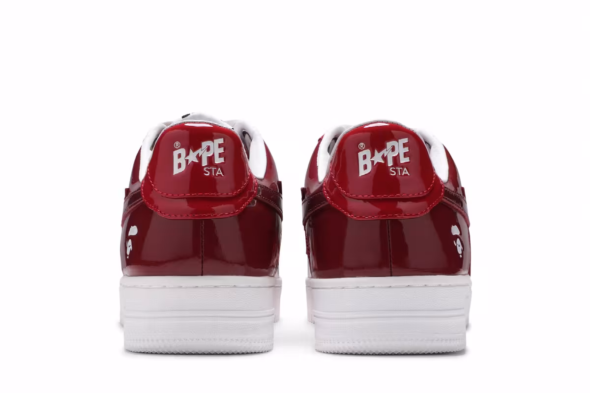 Bapesta Low M1 Color Camo Combo - Red, view 7