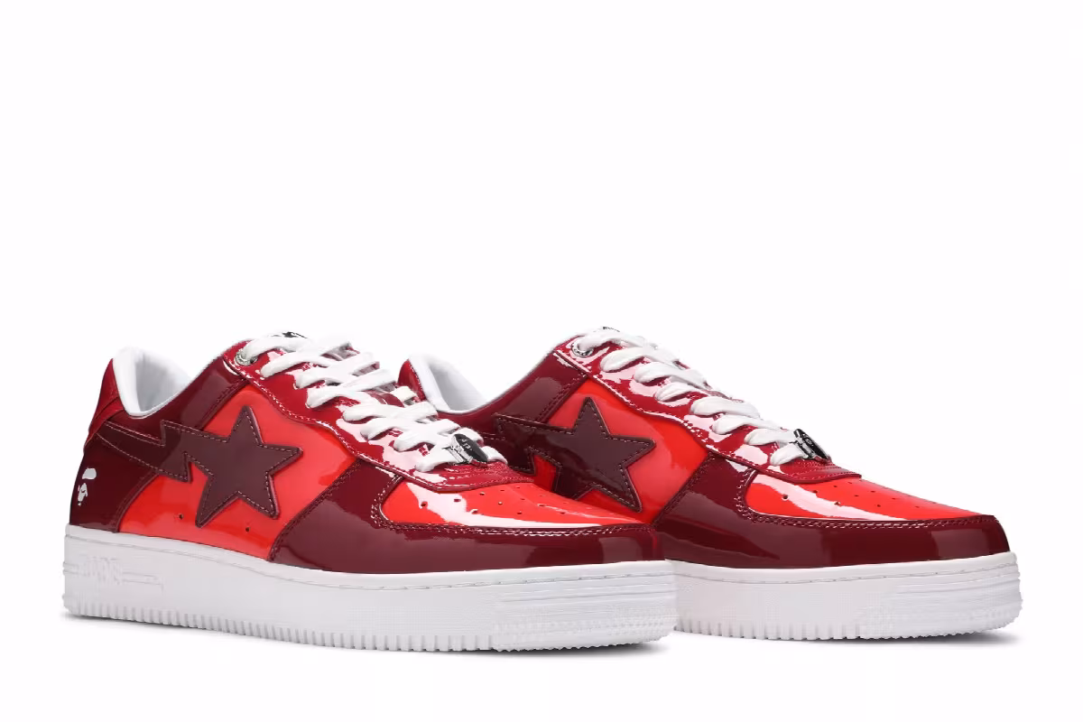 Bapesta Low M1 Color Camo Combo - Red, view 9