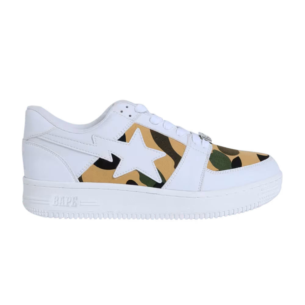 Bapesta Low M1 1st Camo - White