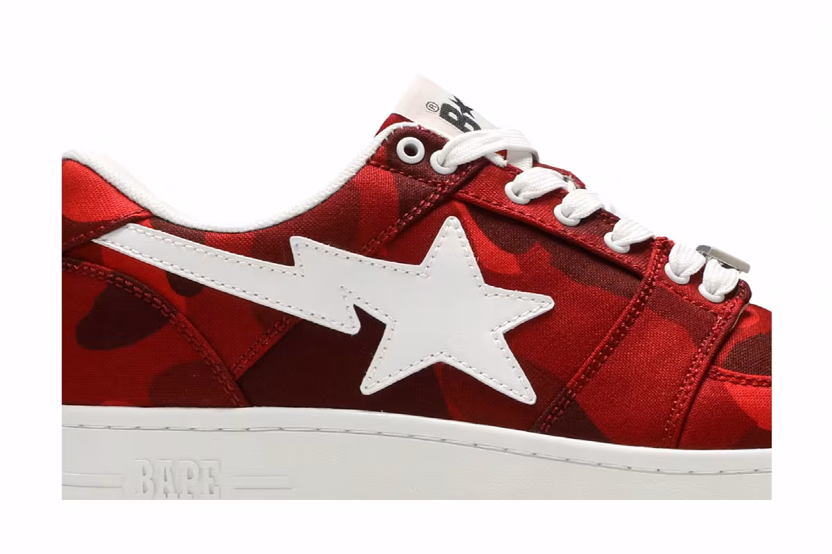Bapesta M2 Low Red Camo, view 3
