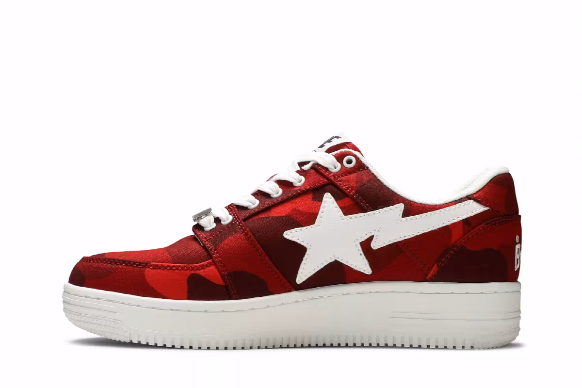 Bapesta M2 Low Red Camo, view 4