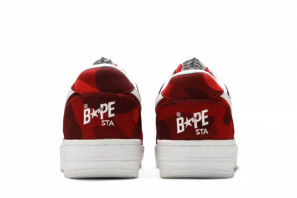 Bapesta M2 Low Red Camo, view 7