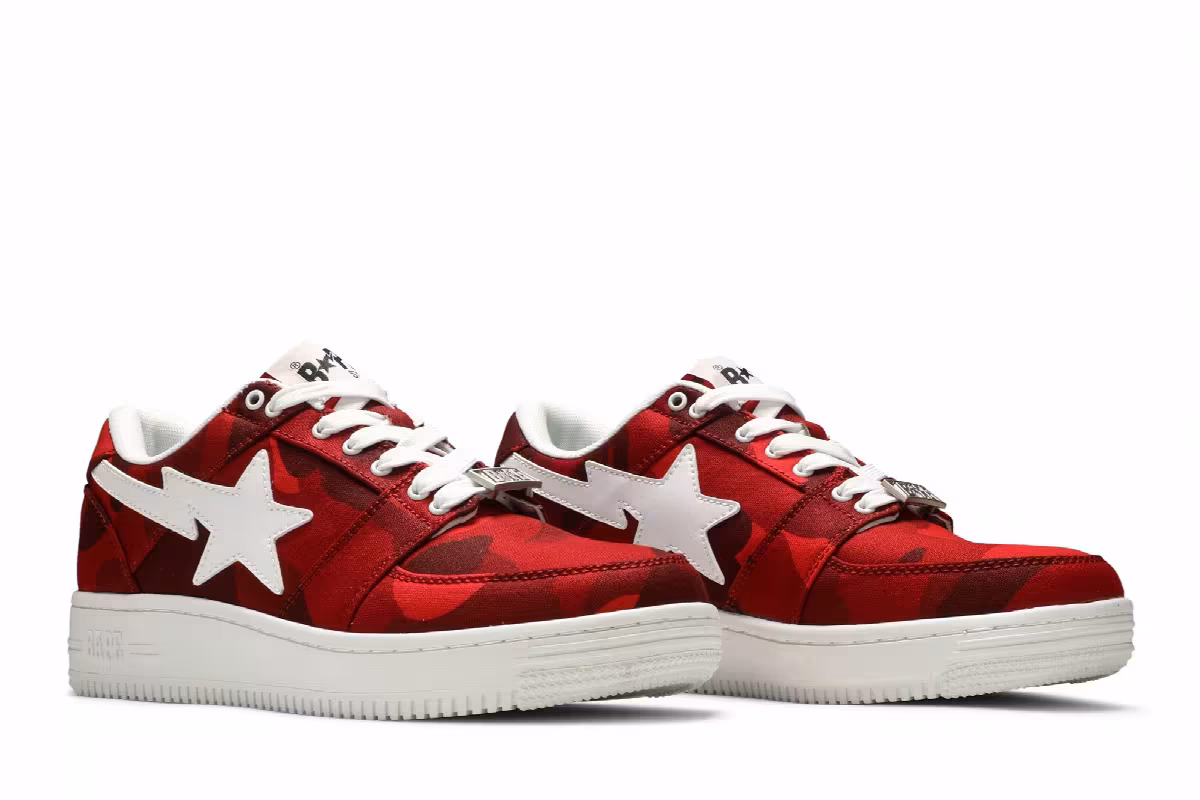 Bapesta M2 Low Red Camo, view 9