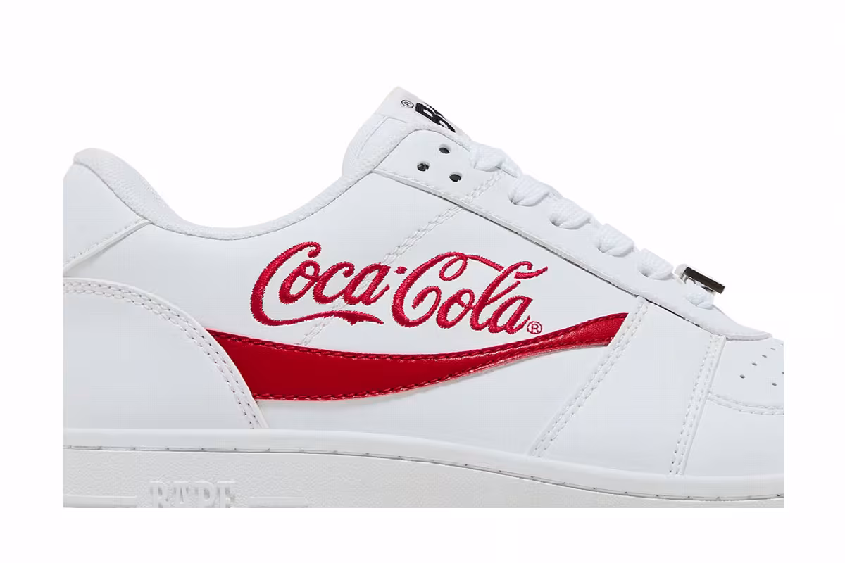 Coca-Cola x Bapesta Low White, view 3