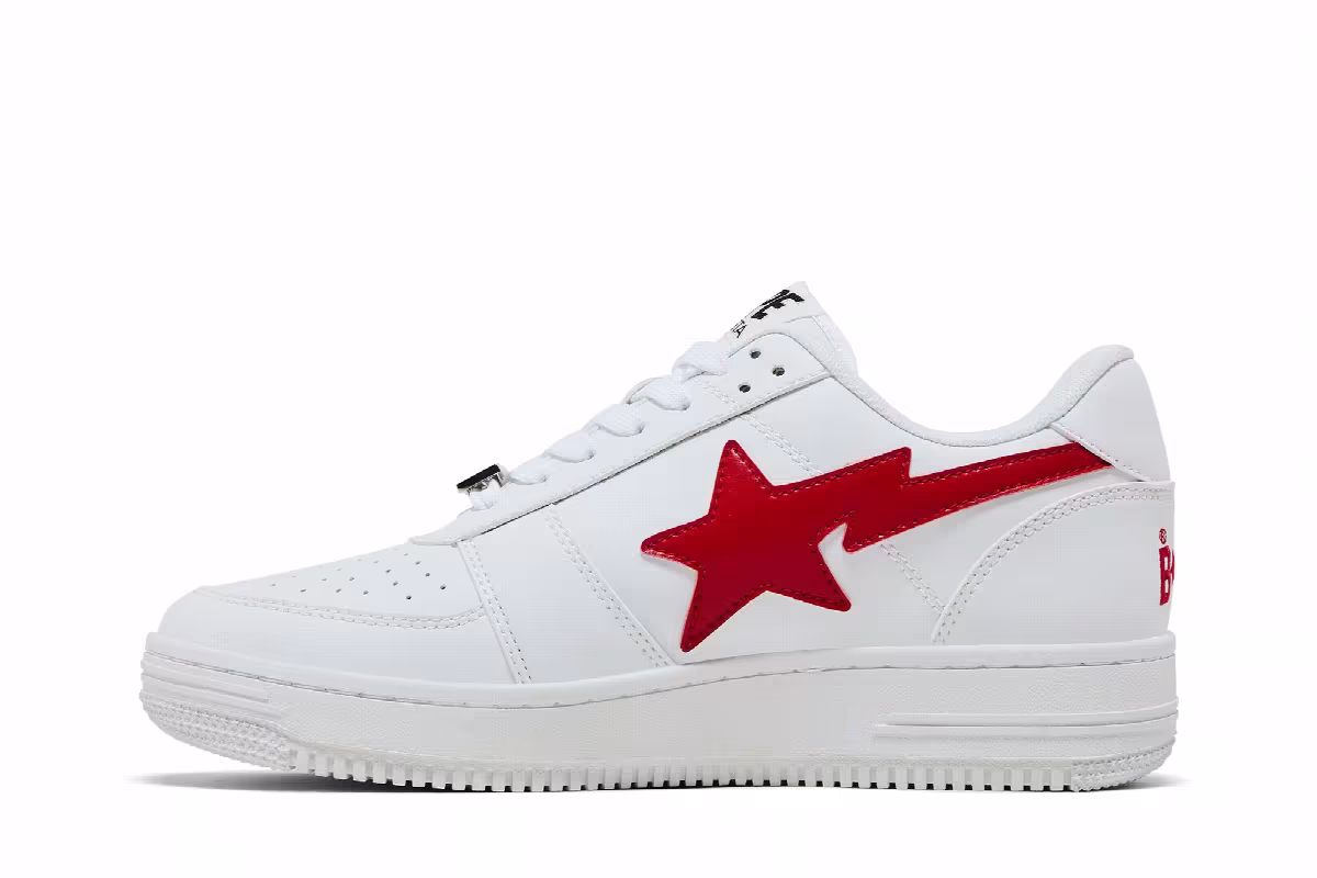 Coca-Cola x Bapesta Low White, view 4