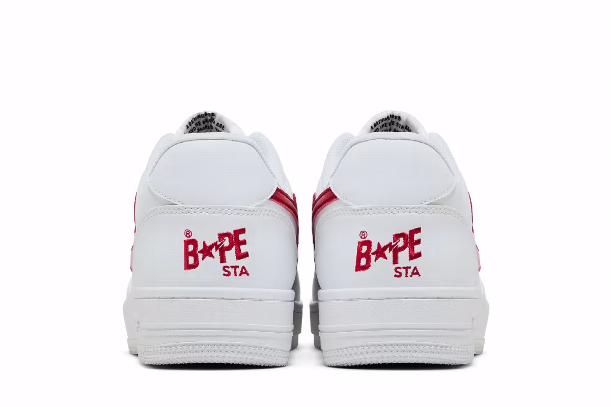 Coca-Cola x Bapesta Low White, view 7