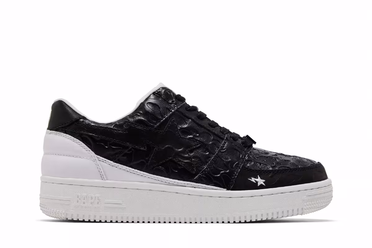 Future x Bapesta Low M1 Black, view 2