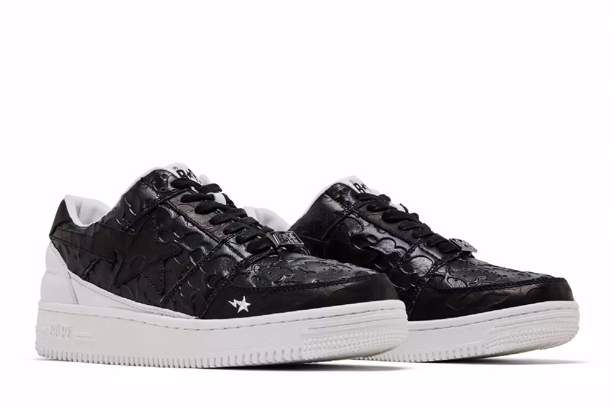 Future x Bapesta Low M1 Black, view 9