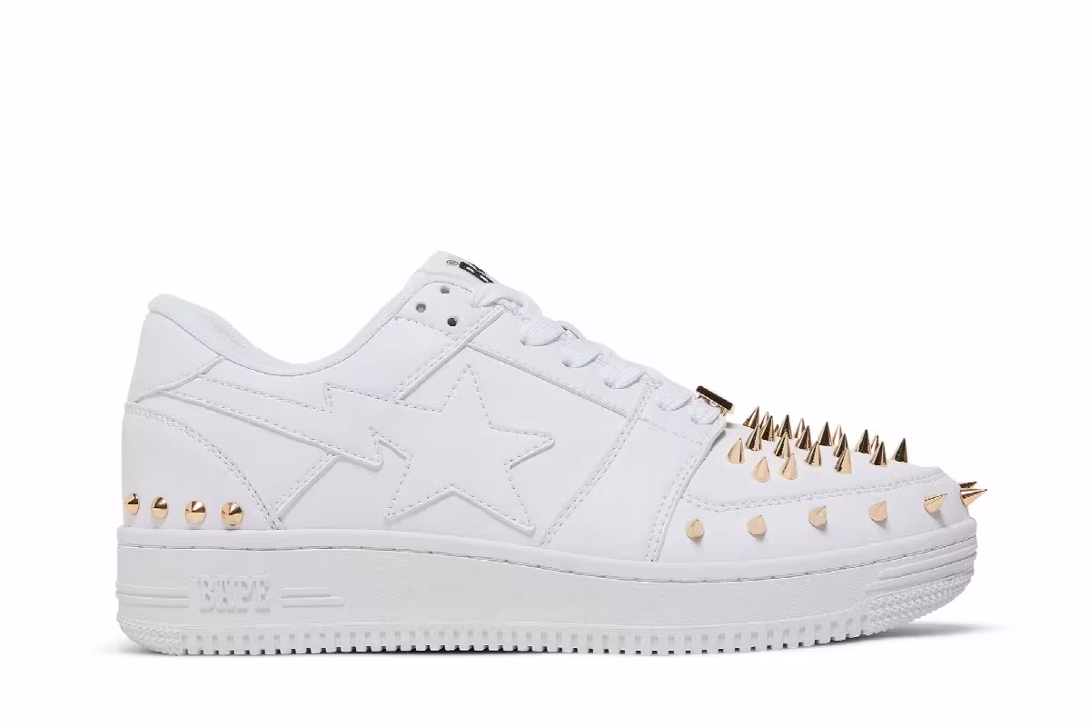 Bapesta Studded White, view 2