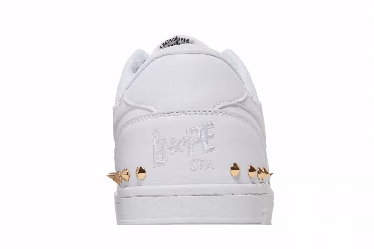 Bapesta Studded White, view 8