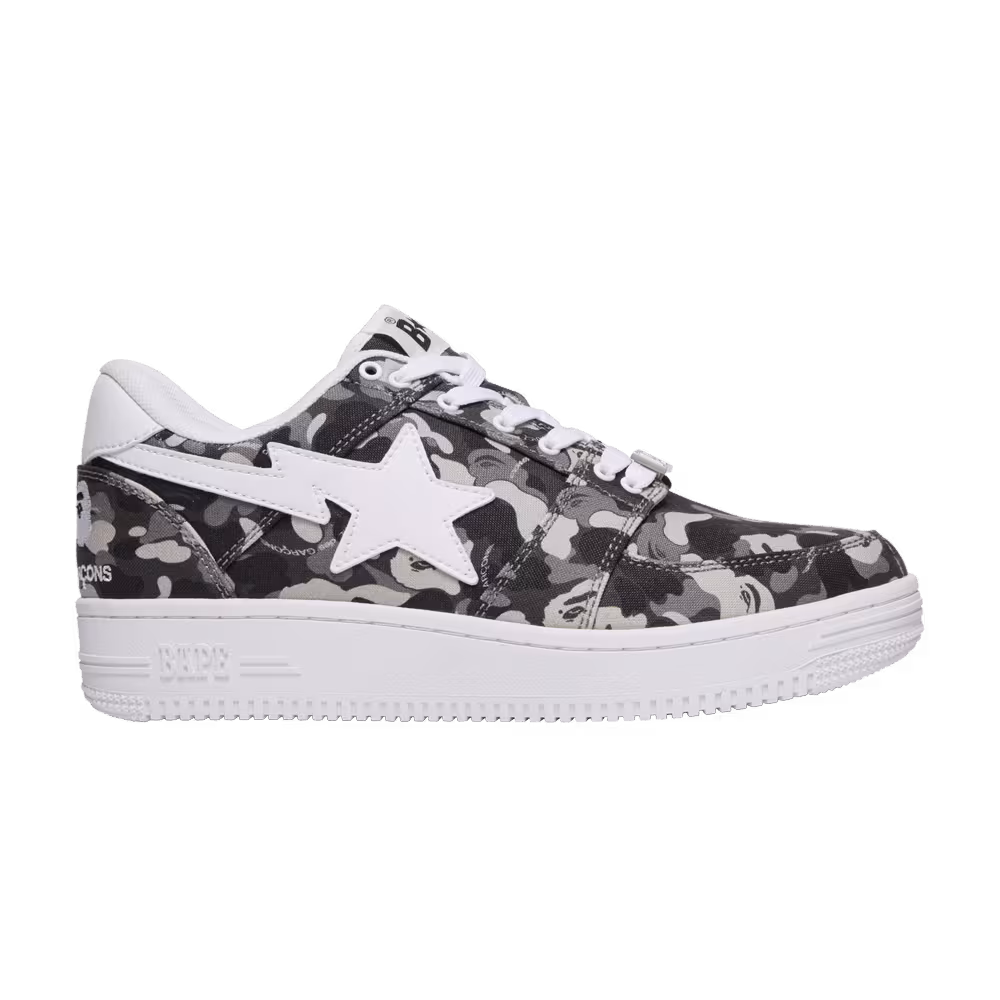 Comme des Garçons x Bapesta Low White Camo