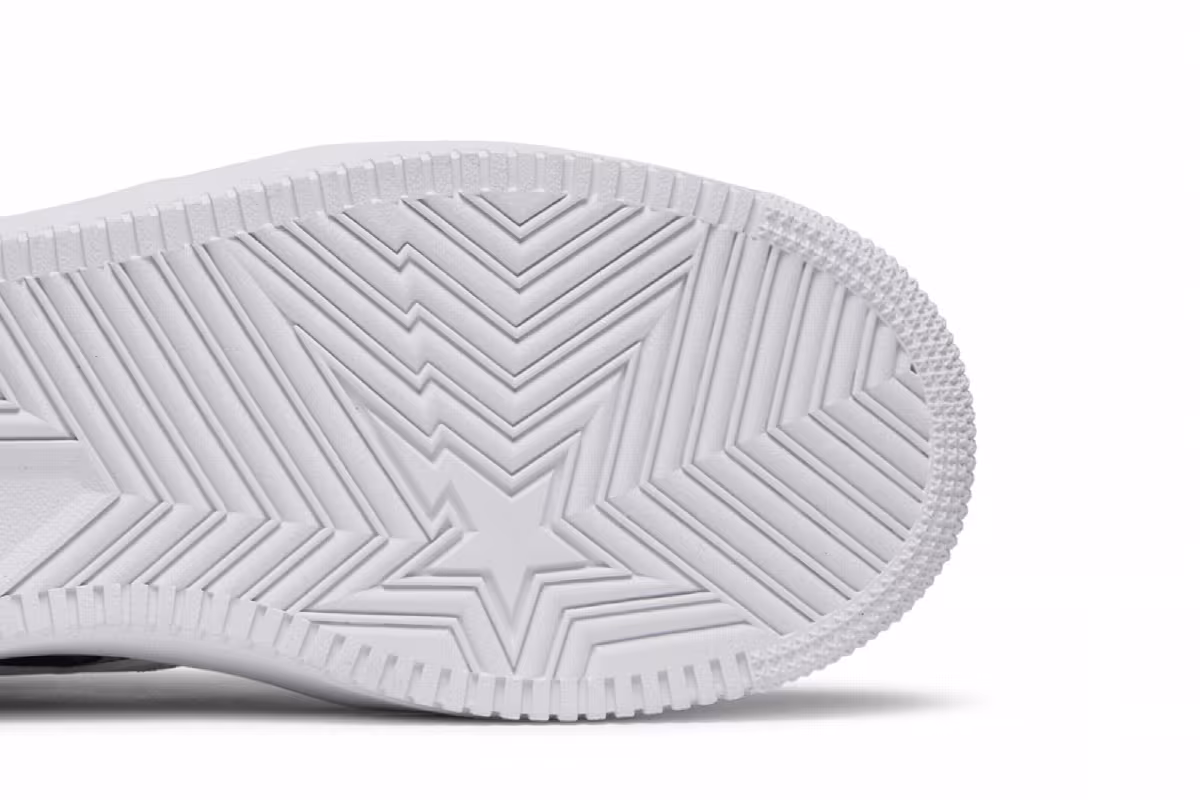 Comme des Garçons x Bapesta Low White Camo, view 6