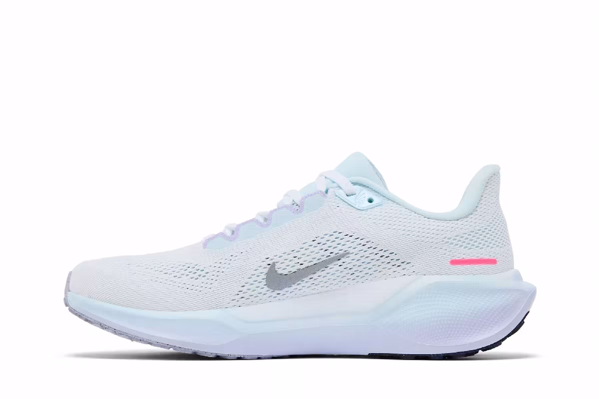 Nike Women's Air Zoom Pegasus 41 White Multi Colour Glacier Blue, view 4