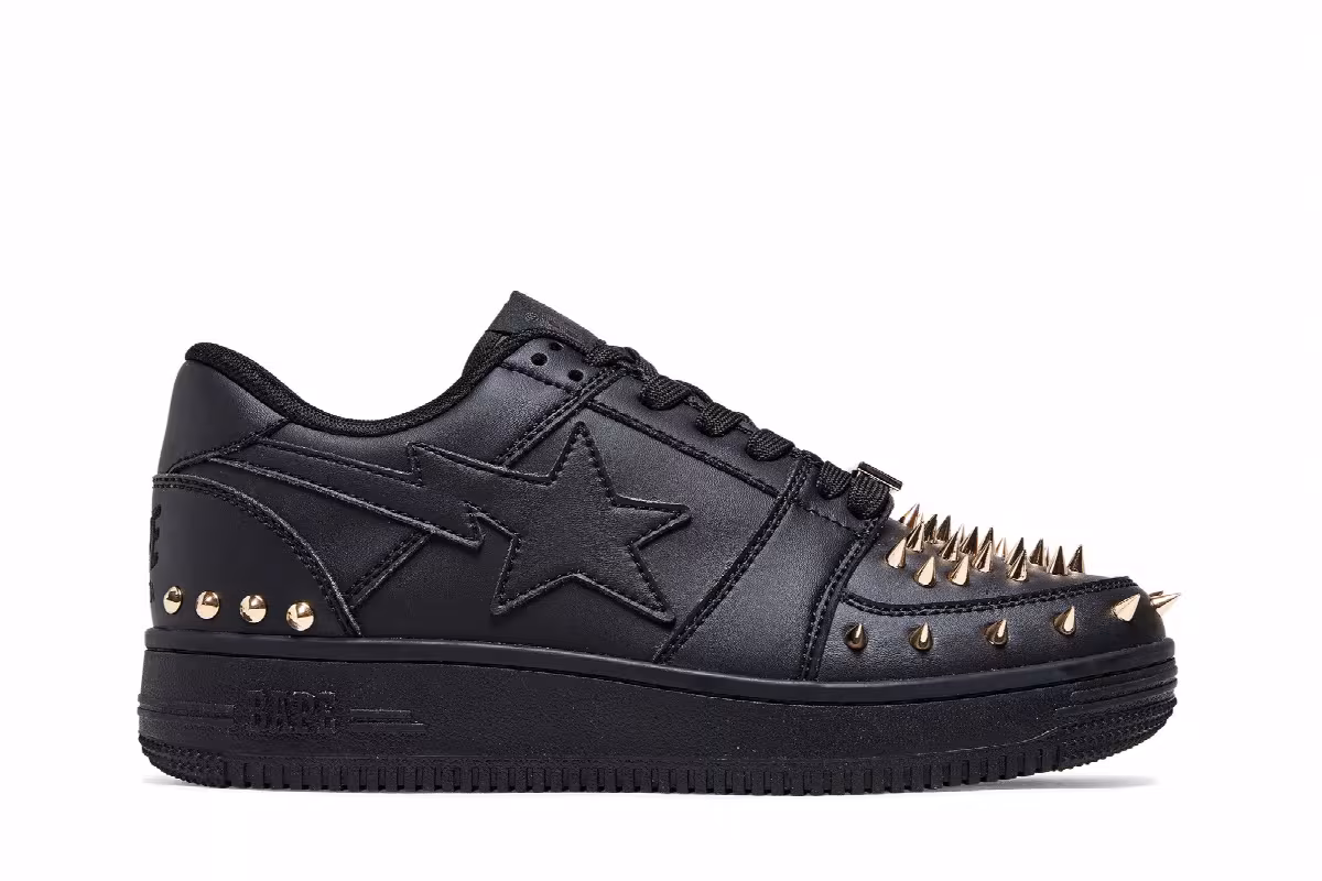 Bapesta Studded Black, view 2