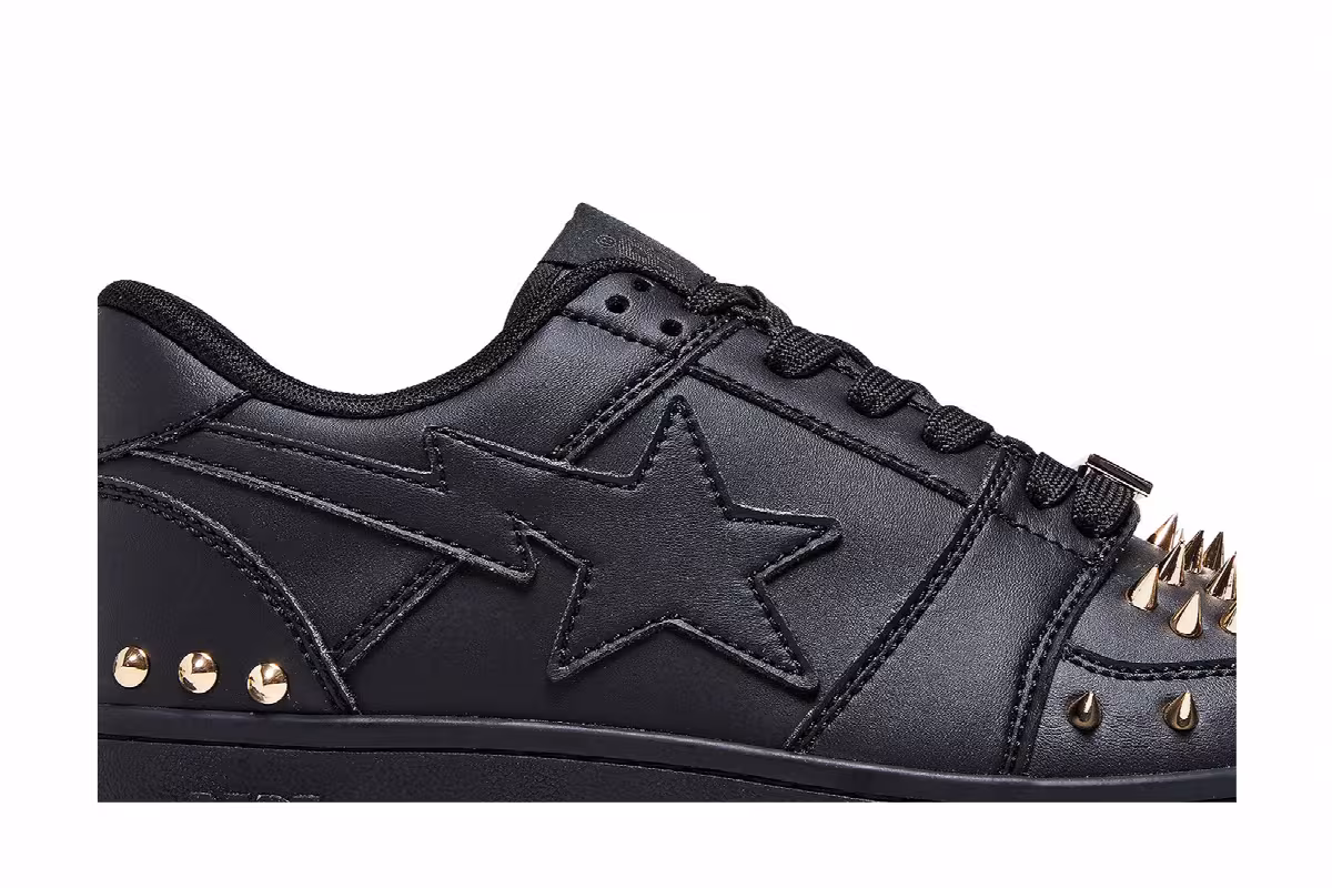 Bapesta Studded Black, view 3
