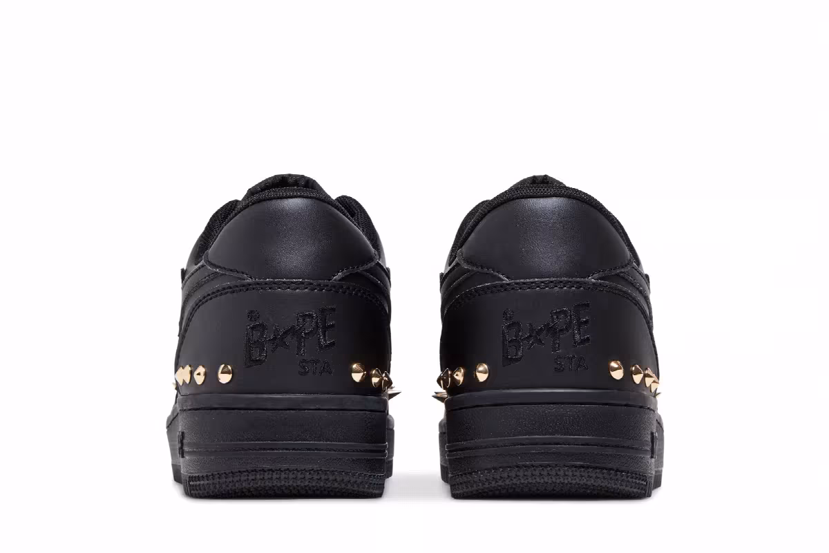 Bapesta Studded Black, view 7