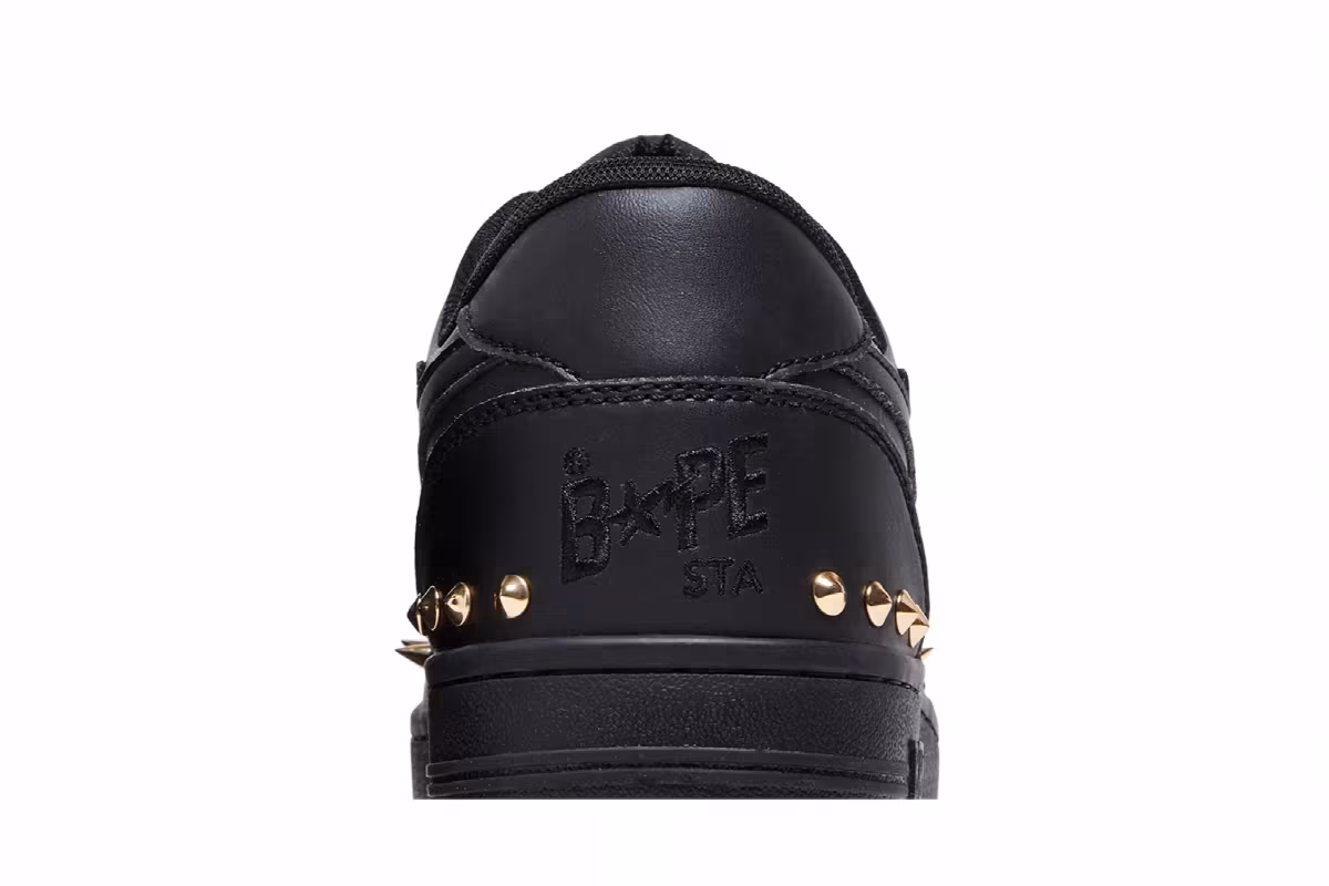 Bapesta Studded Black, view 8