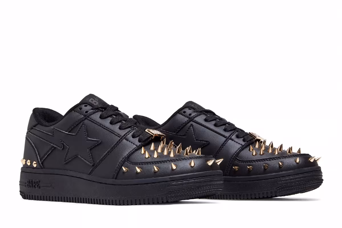 Bapesta Studded Black, view 9