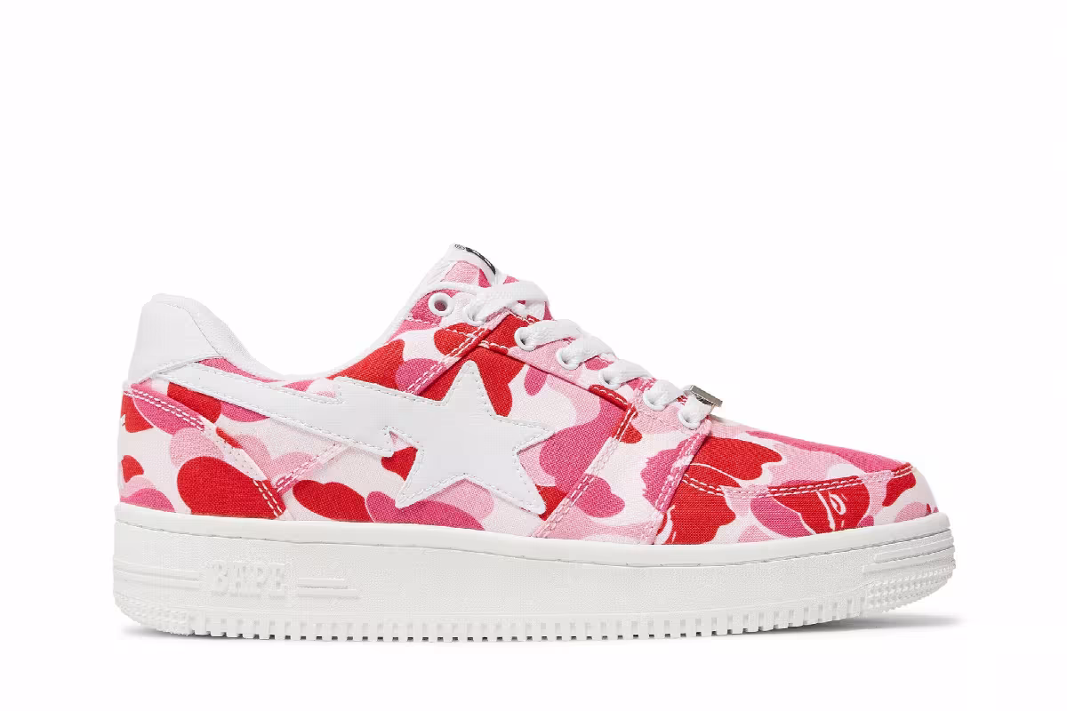 Bapesta Low ABC Camo - Pink, view 2