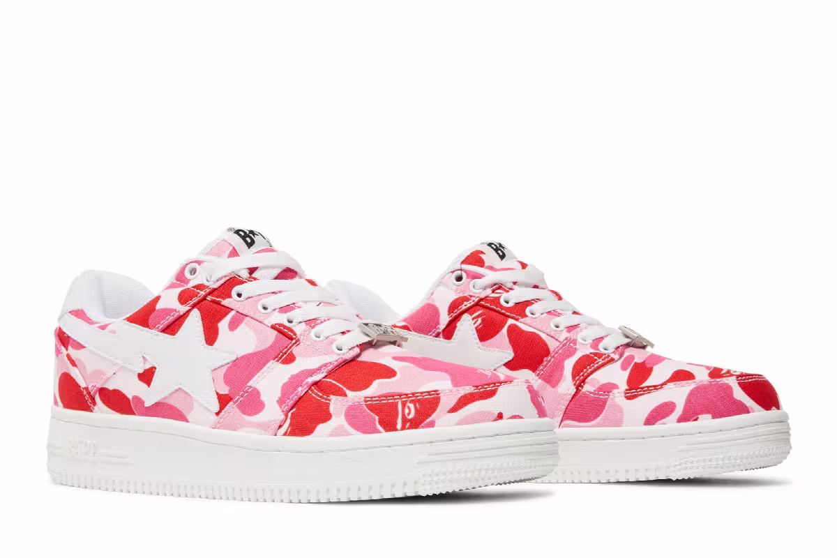 Bapesta Low ABC Camo - Pink, view 9