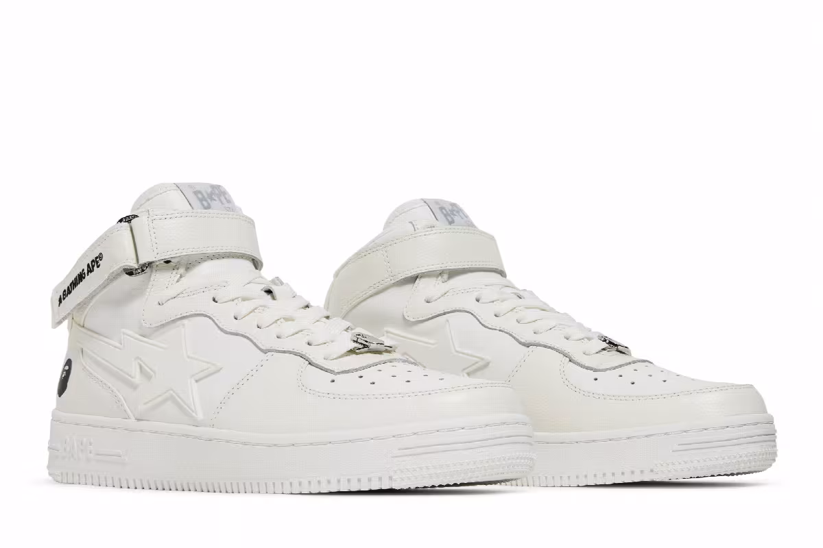 Bapesta Mid White, view 9