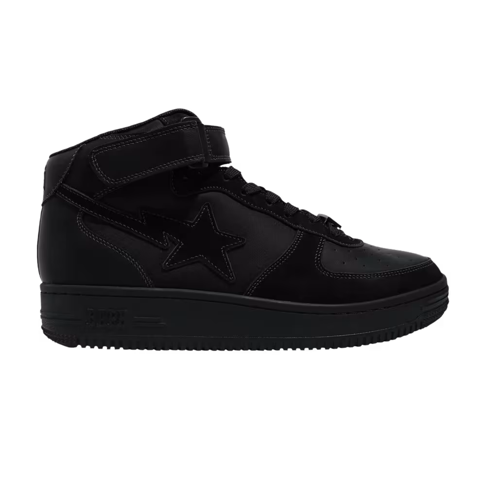 Military Bapesta Mid Black
