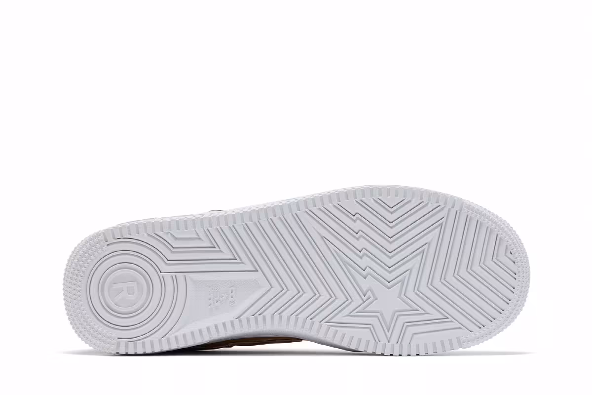 Bapesta Low M1 Mad Shark - Beige, view 5