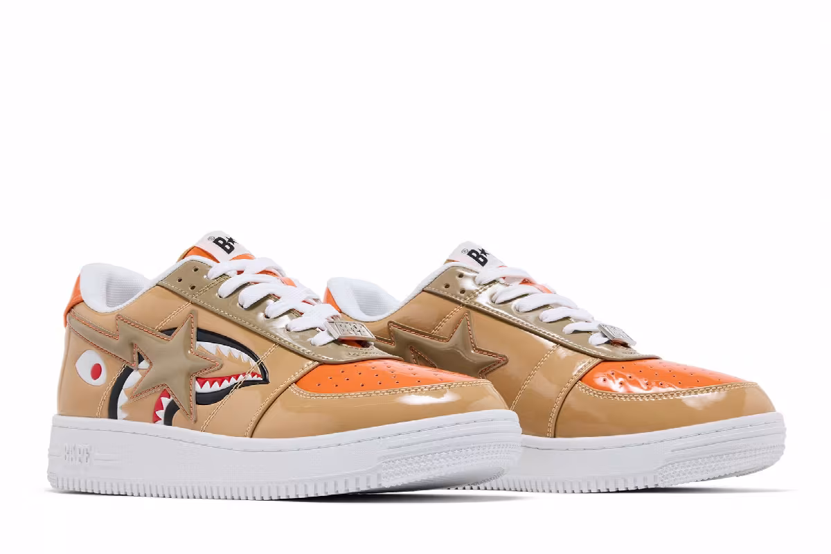 Bapesta Low M1 Mad Shark - Beige, view 9