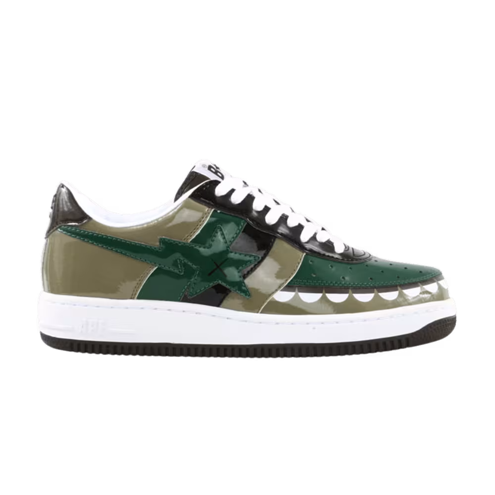 Kaws x Bapesta FS-029 Low Chompers - Green