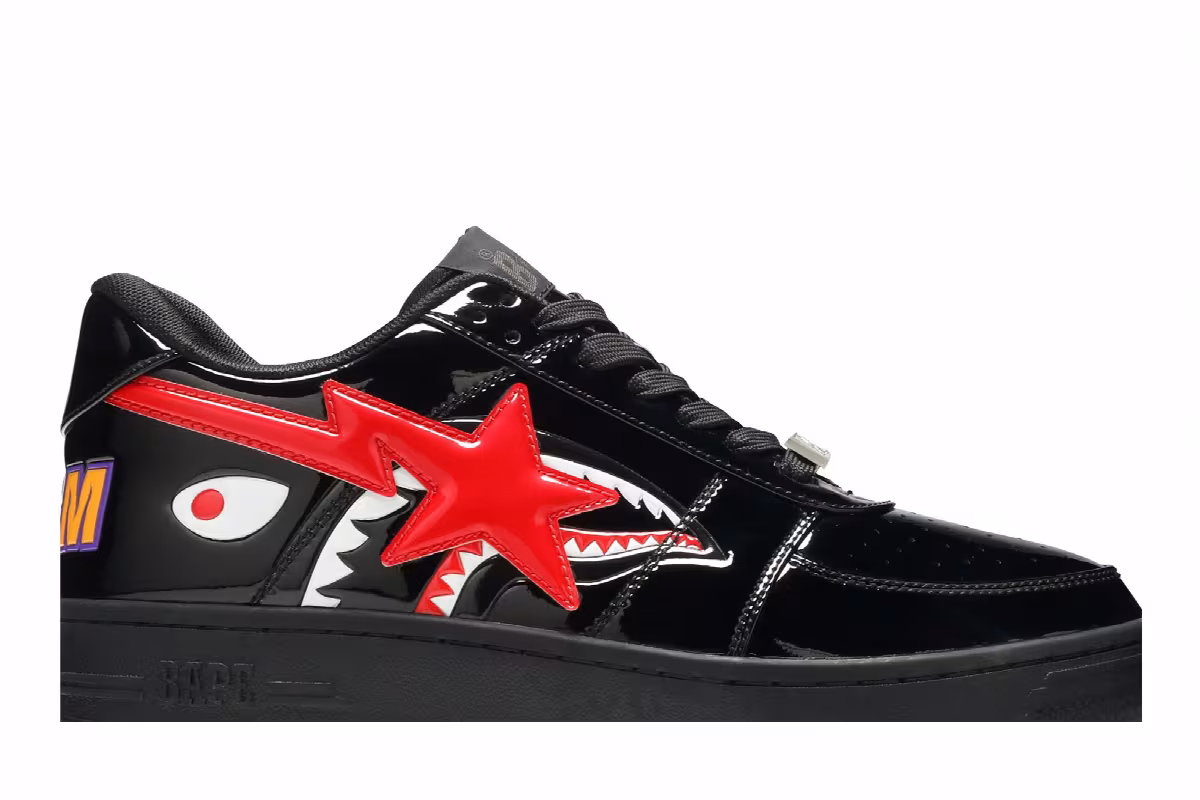 Bapesta Low M2 Shark Face - Black, view 3