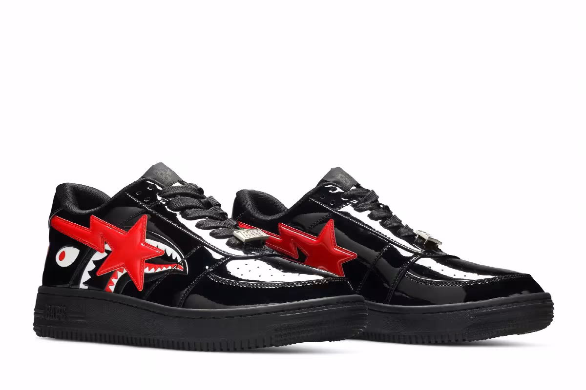 Bapesta Low M2 Shark Face - Black, view 9