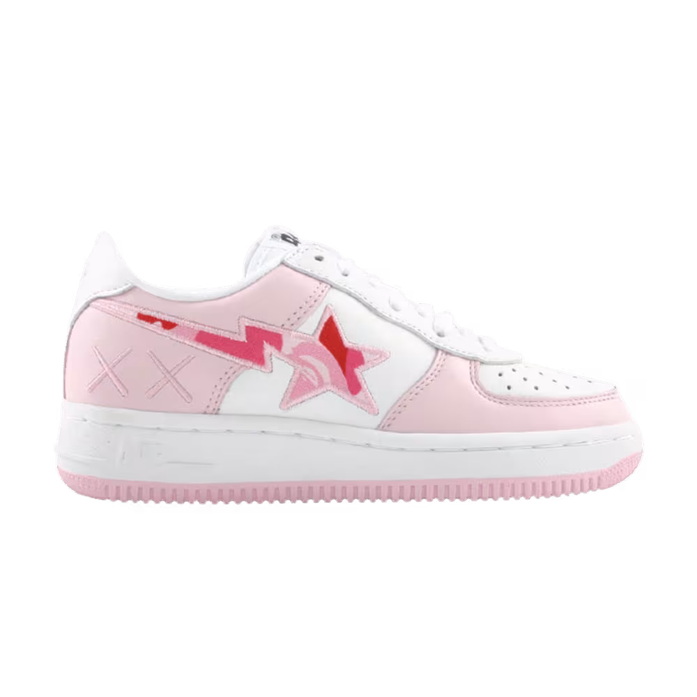 Kaws x Bapesta FS-001 Low Pink Camo