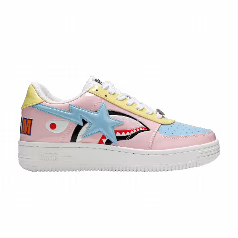 Bapesta Low M1 'Shark Face - Pink'
