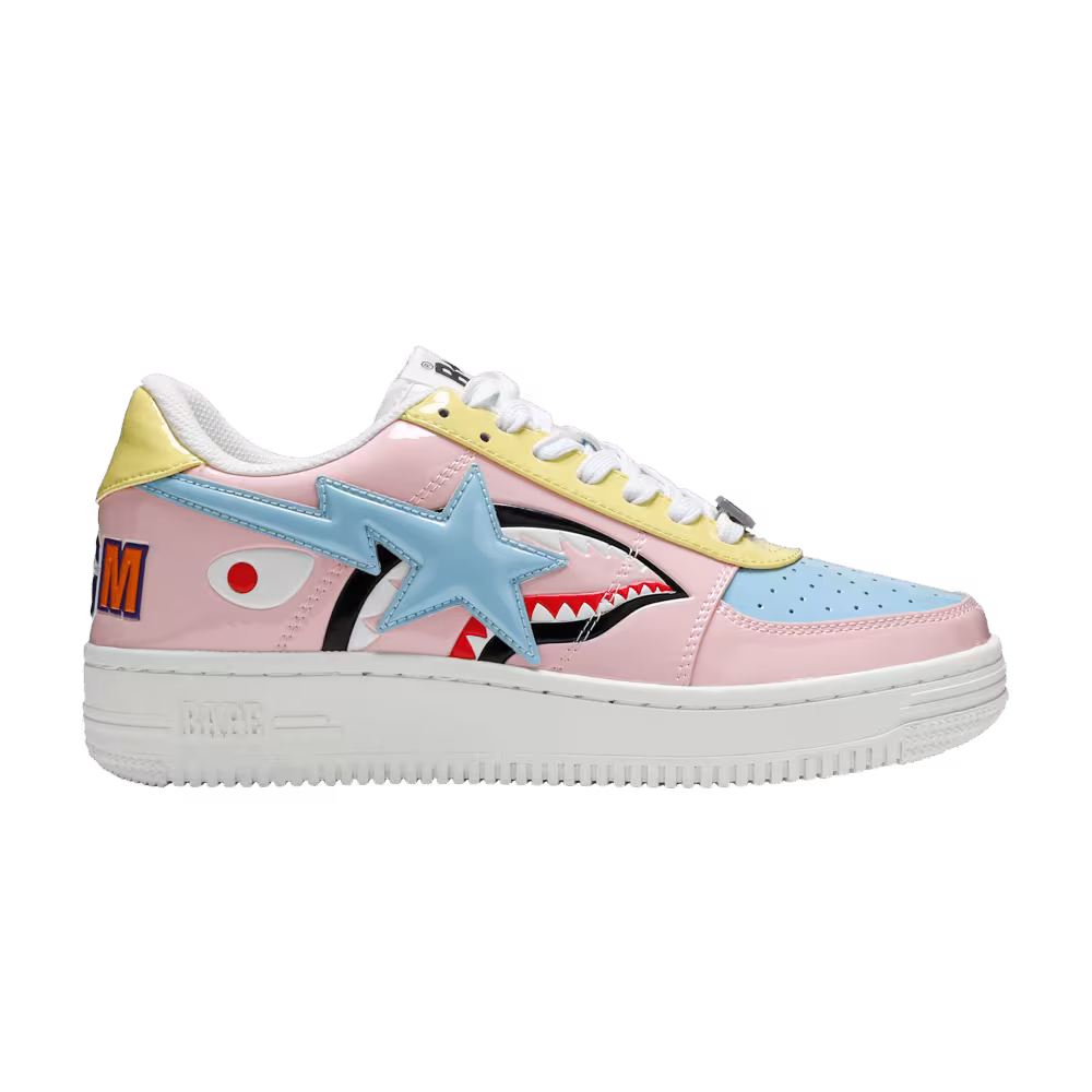 Bapesta Low M1 Pink Shark Face