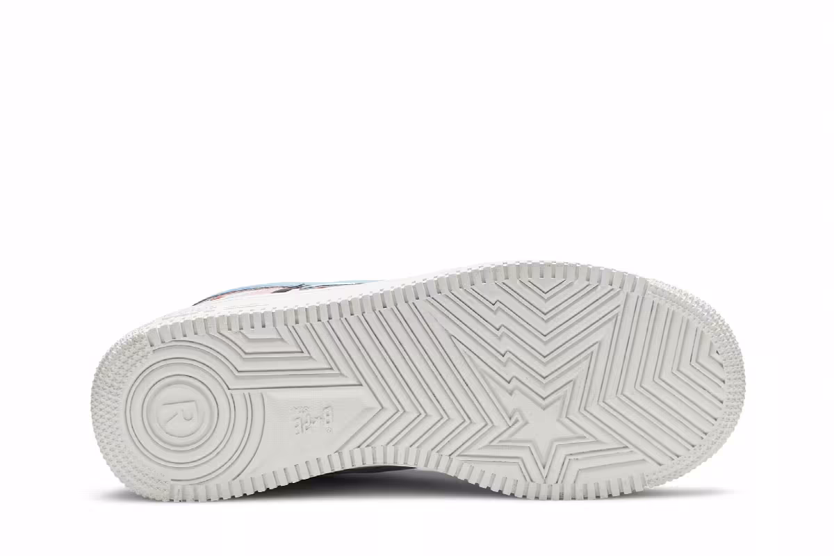 Bapesta Low M1 Pink Shark Face, view 5