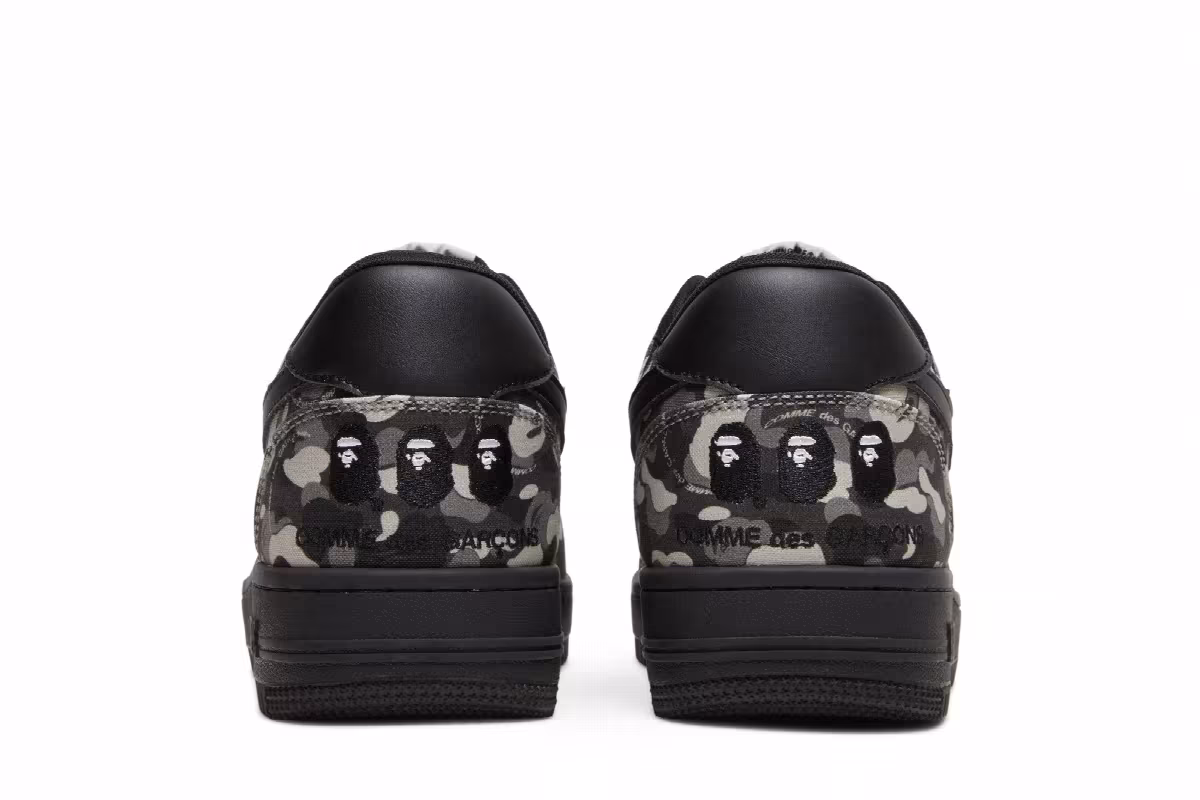 Comme des Garçons x Bapesta Low Black Camo, view 7