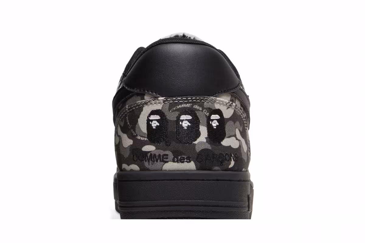 Comme des Garçons x Bapesta Low Black Camo, view 8