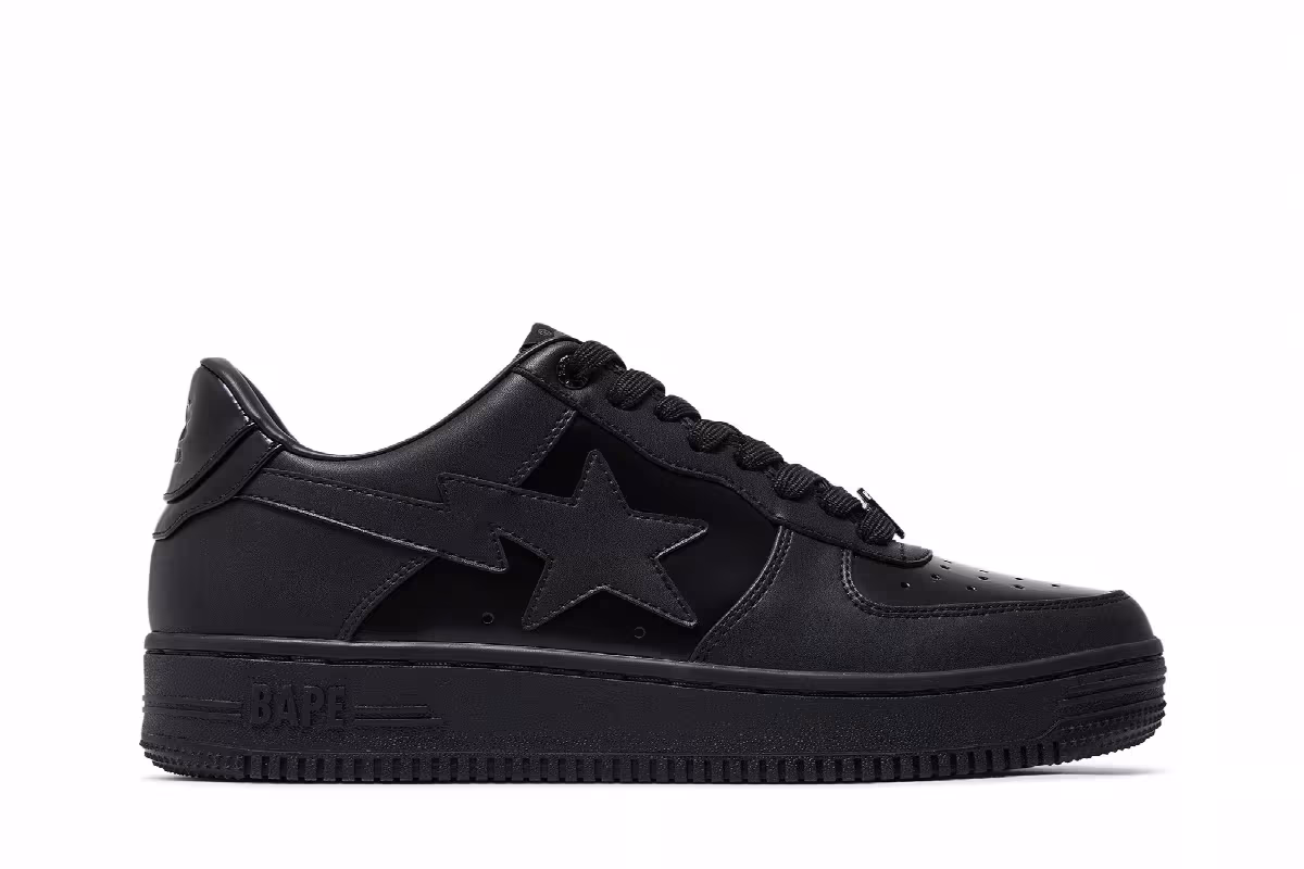 GOAT x Bapesta M1 Removable Tassel Black, view 2