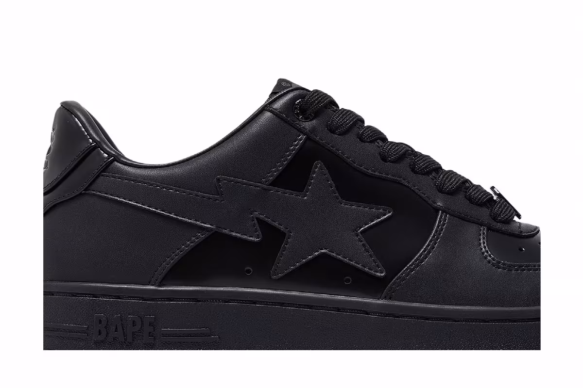 GOAT x Bapesta M1 Removable Tassel Black, view 3