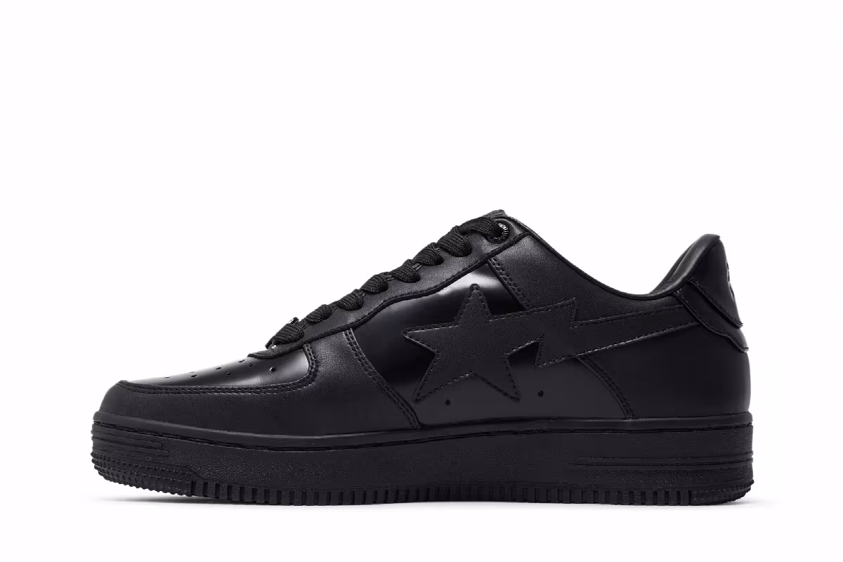 GOAT x Bapesta M1 Removable Tassel Black, view 4