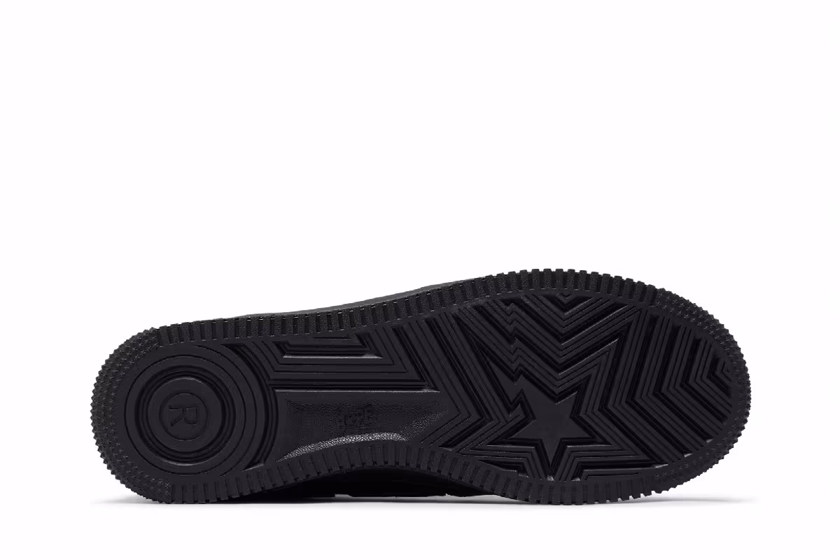 GOAT x Bapesta M1 Removable Tassel Black, view 5
