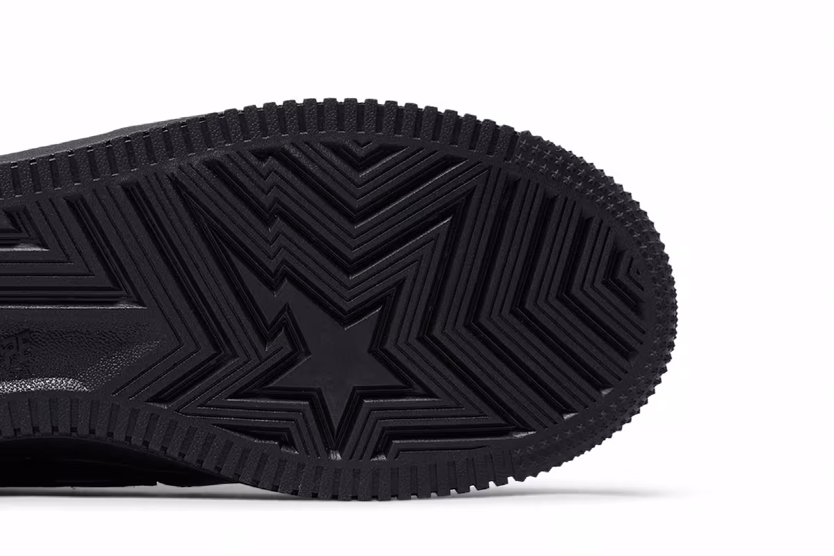 GOAT x Bapesta M1 Removable Tassel Black, view 6