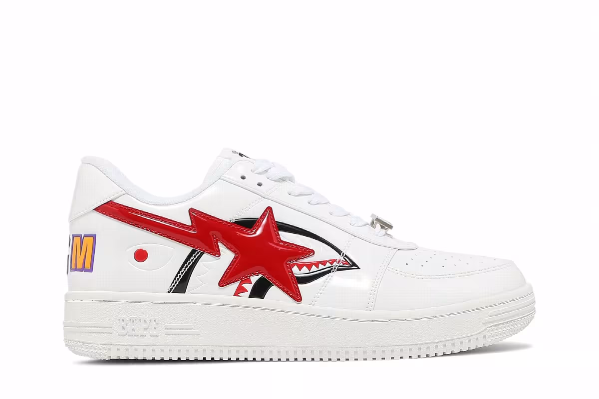 Bapesta Low M2 Shark Face - White, view 2