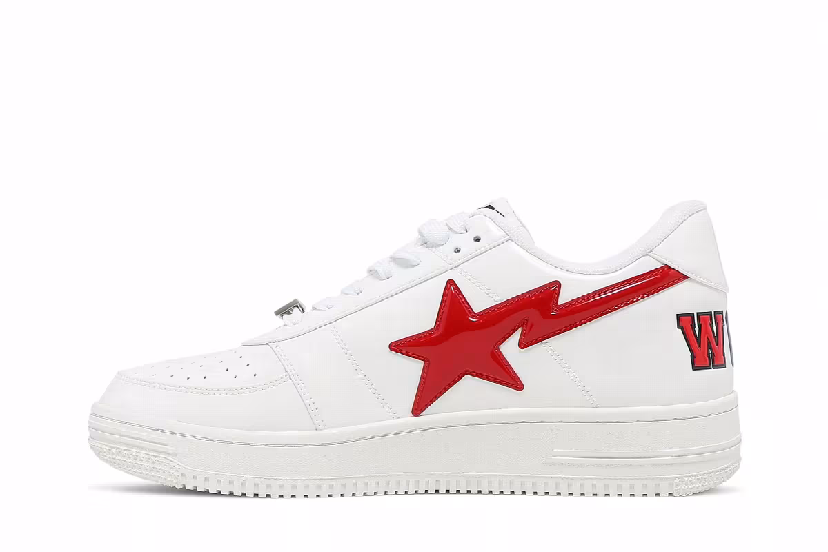 Bapesta Low M2 Shark Face - White, view 4