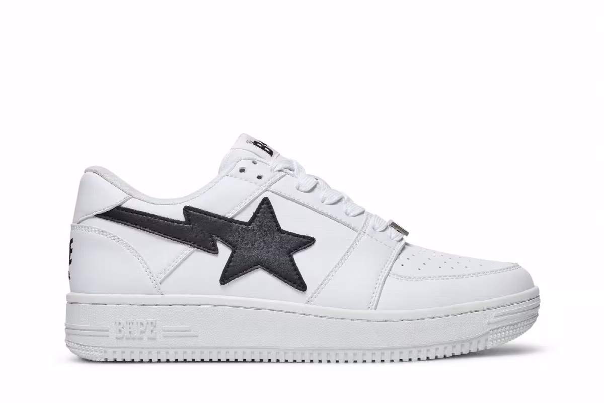 Bapesta Low M2 White Black, view 2