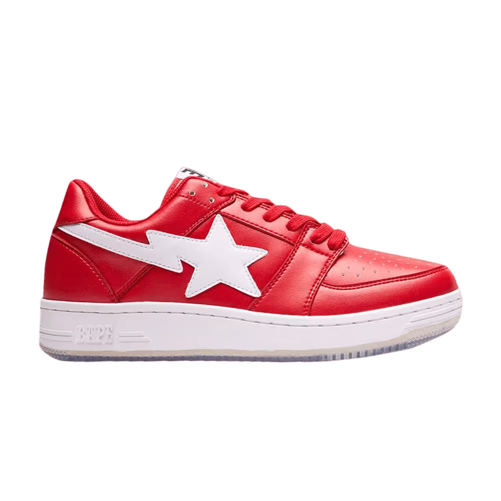 Bapesta Low Shark Sole - Red