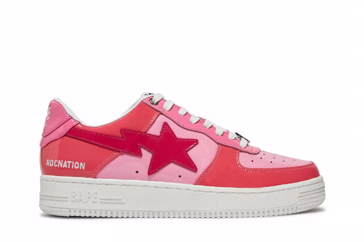 Bapesta Low M1 Camo Combo - Pink, view 2