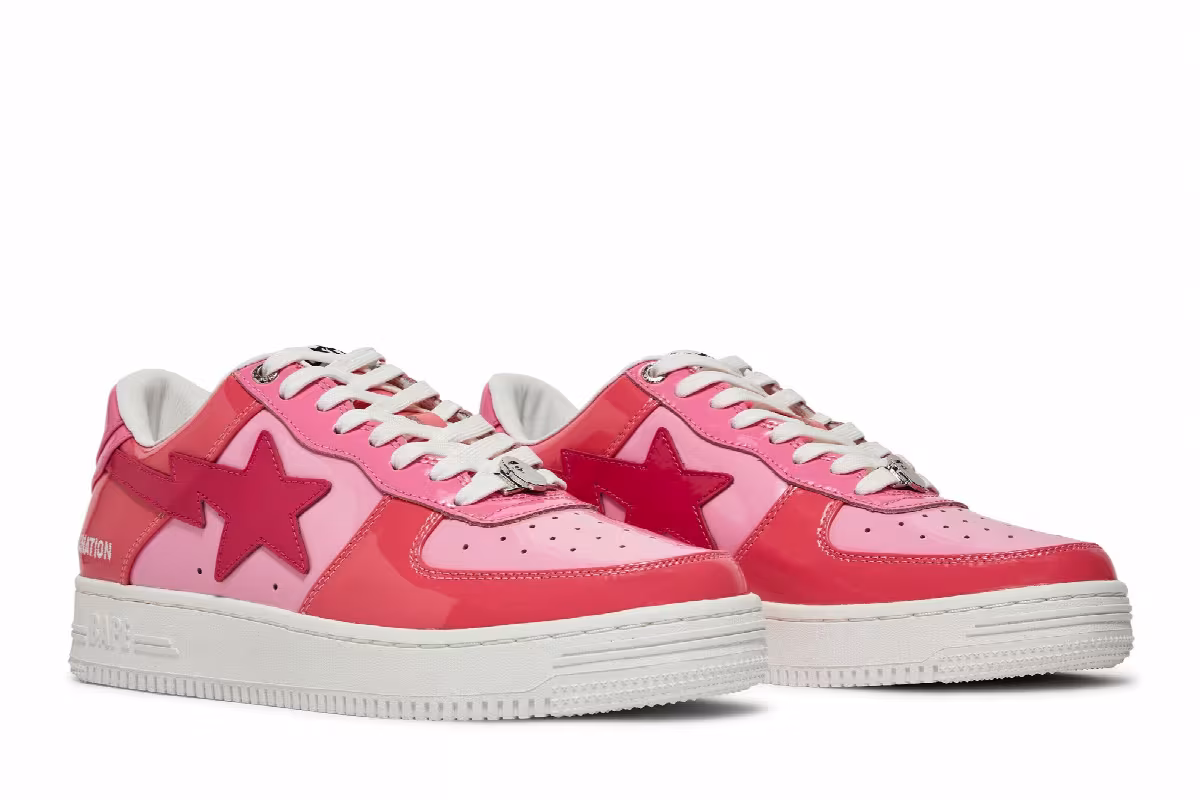 Bapesta Low M1 Camo Combo - Pink, view 9